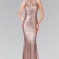 Embellished Cut Out Neckline Mermaid Dress by Elizabeth K - GL2217