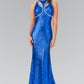 Embellished Cut Out Neckline Mermaid Dress by Elizabeth K - GL2217