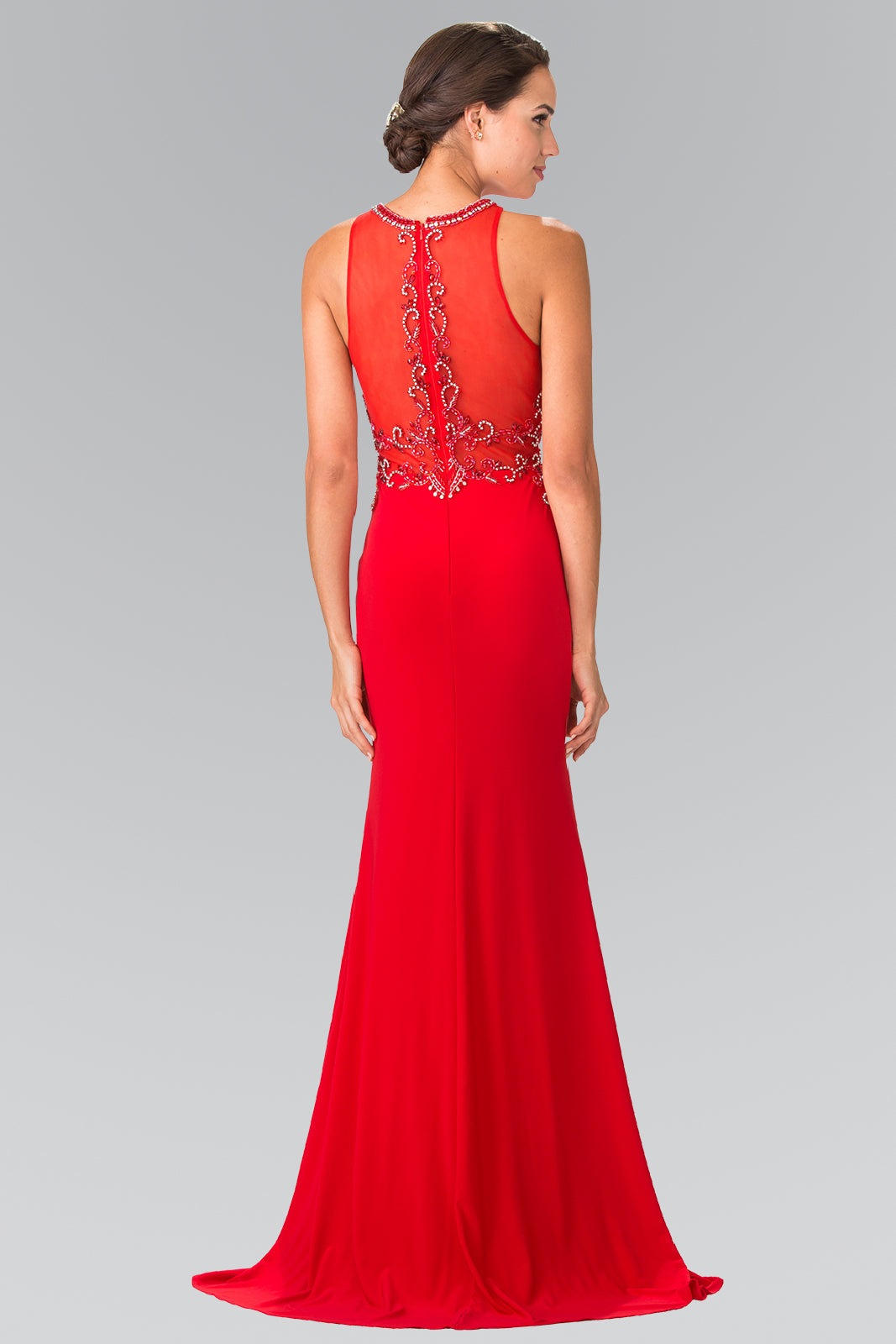Beads Embellished Jersey Mermaid Dress by Elizabeth K - GL2298 - Special Occasion