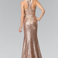 Mock Two-Piece Sequin Mermaid Dress by Elizabeth K - GL2333
