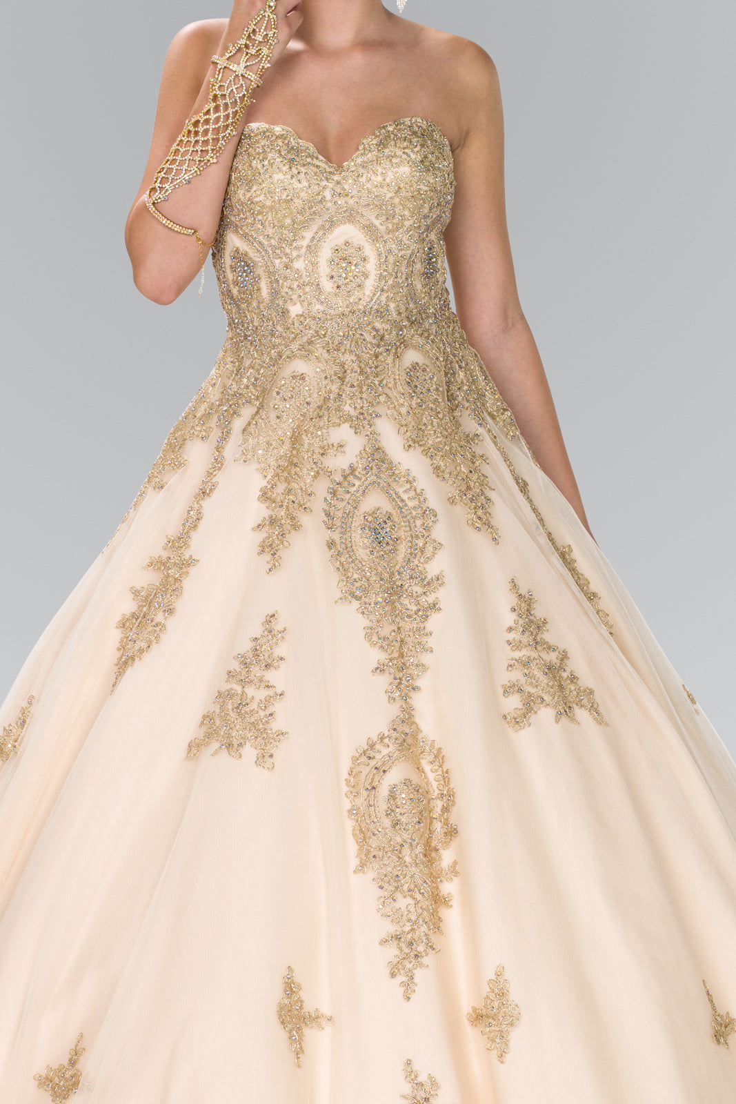 Elizabeth K - GL2379 - Embroidery Tulle Sweetheart Quinceanera Dress