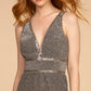 Embellished V-Neck A-Line Dress by Elizabeth K - GL2503