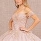Elizabeth K - GL2604 - Mesh Jewel Sweetheart Neck Quinceanera Dress