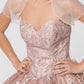 Elizabeth K - GL2804 - Embellished Glitter Sleeveless Quinceanera Dress