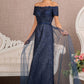 Off The Shoulder A-Line Dress by Elizabeth K - GL2942 - Special Occasion/Curves