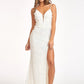 Elizabeth K - GL3055 - Sequin V-Neck Mermaid Side Slit  Dress - Special Occasion/Curves