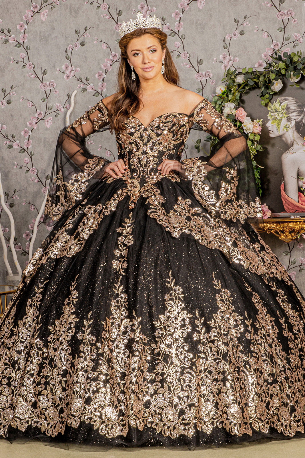 Decoracoes De Quinceanera Roxas E Pretas Vestido De Bola Quinceanera