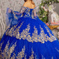 Sequin Off Shoulder Quinceanera Dress by Elizabeth K - GL3184