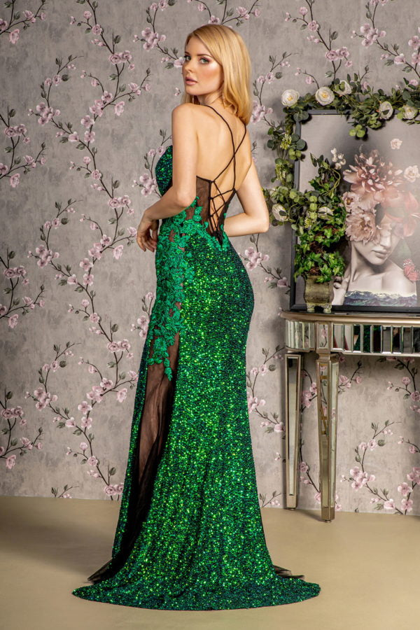 Floral Embroidery Mermaid Women Formal Dress by GLS by Gloria