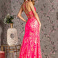 Sequin Spaghetti Strap Mermaid Women Formal Dress by GLS by Gloria - GL3219 - Special Occasion/Curves