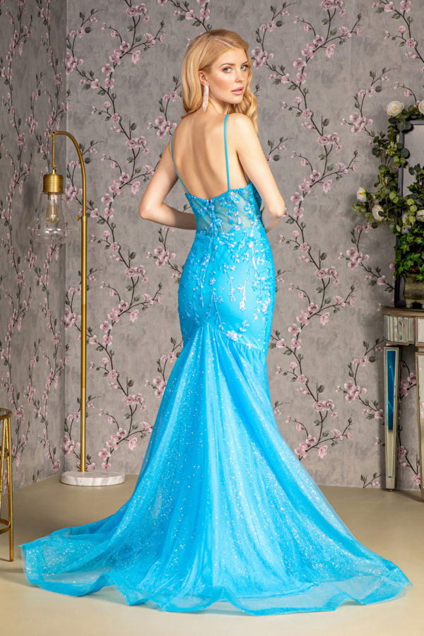 Glitter Sweetheart Neckline Trumpet Women Formal Dress by GLS by Gloria - GL3220 - Special Occasion/Curves