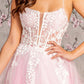 Glitter Straight Across A-Line Women Formal Dress by GLS by Gloria - GL3249 - Special Occasion/Curves