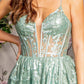 Sequin Illusion Sweetheart A-Line Women Formal Dress by GLS by Gloria - GL3254 - Special Occasion/Curves