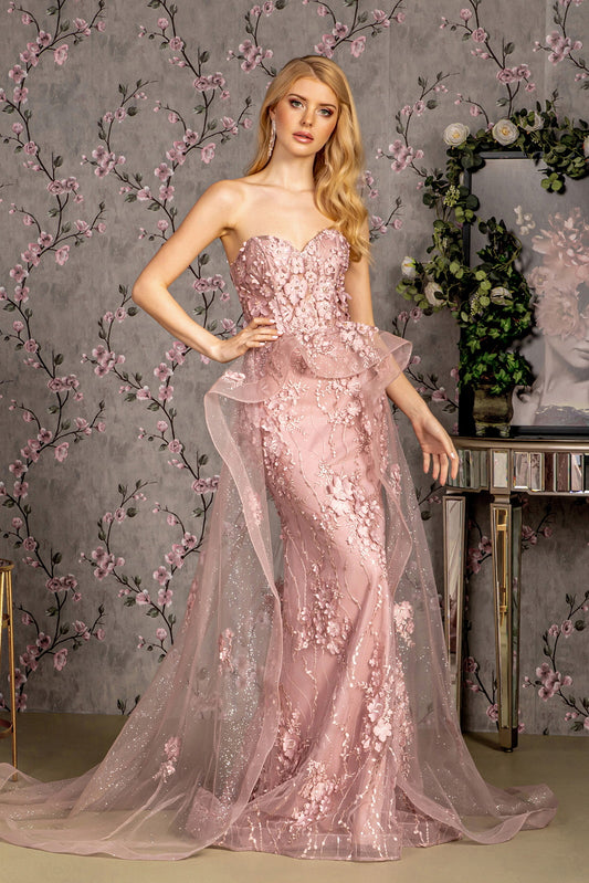 Jewel Strapless Mermaid Women Formal Dress by GLS by Gloria - GL3257 - Special Occasion/Curves