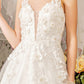 Floral Embroidery A-Line Women Bridal Dress by GLS by Gloria - GL3269 - Special Occasion/Curves