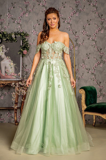 GLS by Gloria GL3296 Prom Dress - Sage | NewYorkDress GLS by Gloria GL3296 Prom Dress - Sage | NewYorkDress