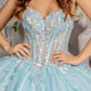 3D Flower Embroidery Strapless Quinceanera Dress by GLS by Gloria - GL3332