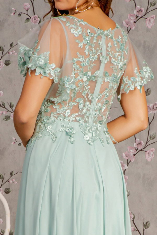 Embroidery Chiffon Sweetheart Women Formal Dress by GLS by Gloria - GL3352 - Special Occasion/Curves