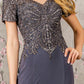 Embroidery V-Neck Mermaid Women Formal Dress by GLS by Gloria - GL3361 - Special Occasion/Curves