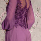 Floral Embroidery Long Sleeve A-Line Women Formal Dress by GLS by Gloria - GL3363 - Special Occasion/Curves