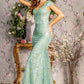 3-D Flower Sweetheart Mermaid Women Formal Dress by GLS by Gloria - GL3414 - Special Occasion/Curves