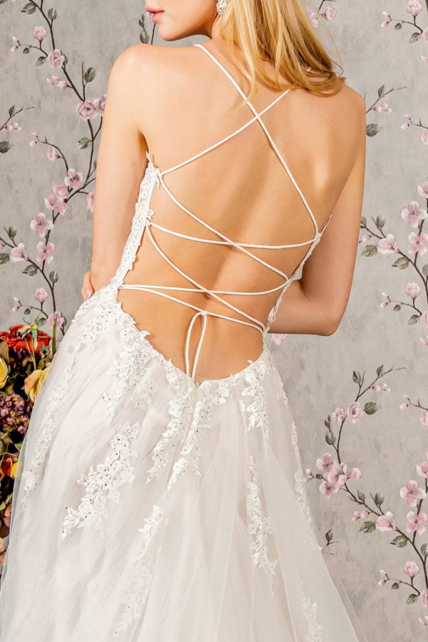 GLS by Gloria Bridal GL3417 - Straight Across A-Line Wedding Gown 2XL / Ivory - Shop GLS by Gloria Bridal Dresses On Couture Candy at CoutureCandy.com GLS by Gloria Bridal GL3417 - Straight Across A-Line Wedding Gown 2XL / Ivory - Shop GLS by Gloria Bridal Dresses On Couture Candy at CoutureCandy.com