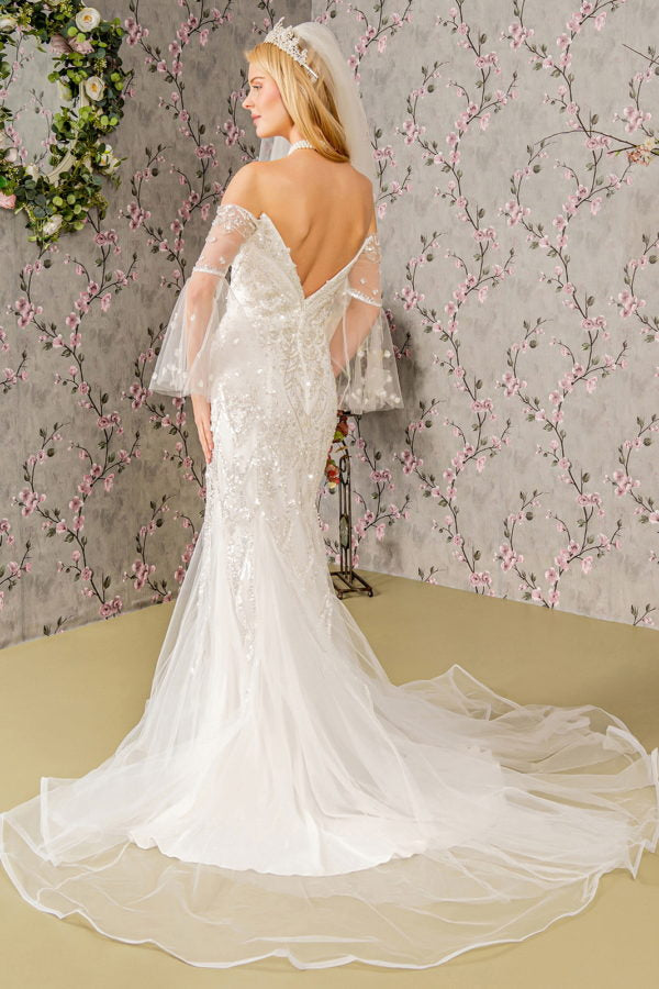 mermaid tail wedding dress GLS by Gloria GL3426 Dress