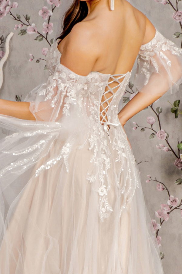 GLS by Gloria GL3427 Prom Dress - Ivory/Champagne | NewYorkDress GLS by Gloria GL3427 Prom Dress - Ivory/Champagne | NewYorkDress