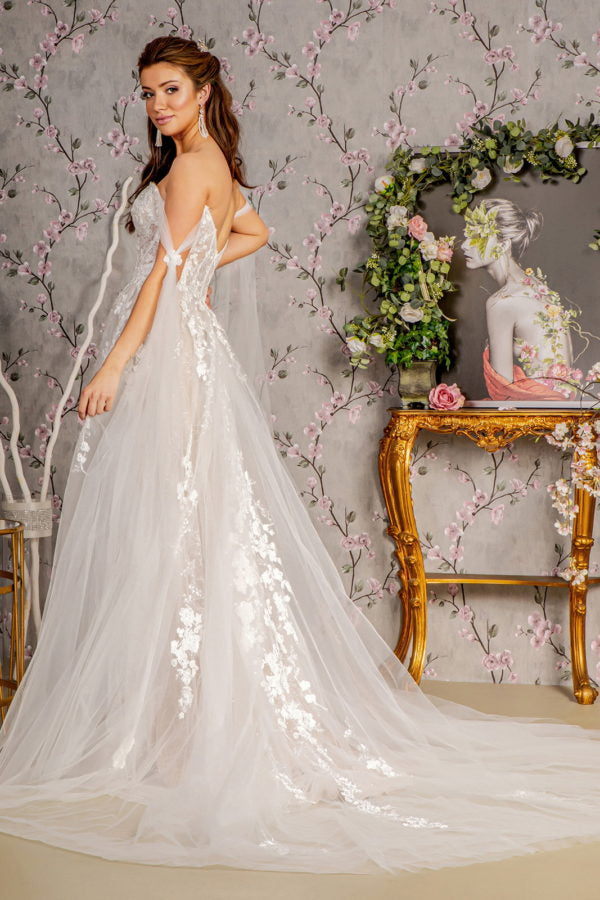 GLS by Gloria GL3428 Prom Dress - Ivory/Champagne