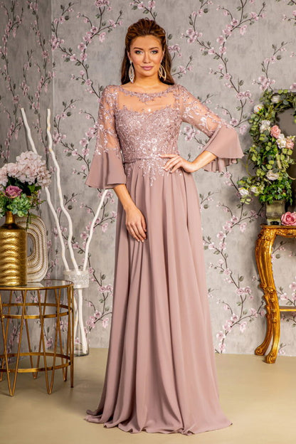 GLS by Gloria GL3434CL Prom Dress - Mauve | NewYorkDress GLS by Gloria GL3434CL Prom Dress - Mauve | NewYorkDress