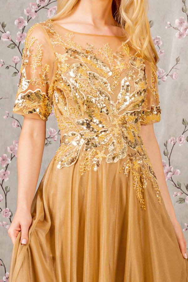 GLS by Gloria GL3444 Prom Dress - Gold | NewYorkDress GLS by Gloria GL3444 Prom Dress - Gold | NewYorkDress