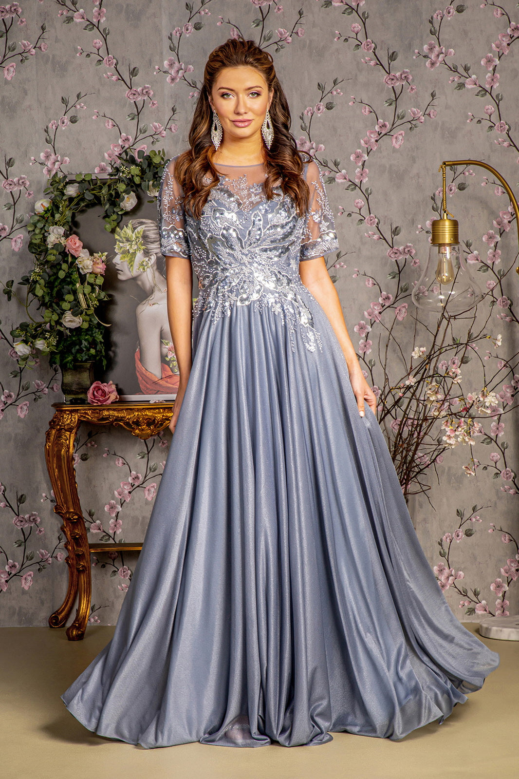 designer formal dresses on sale Portia And Scarlett 22934 Long Formal Prom Dress Sale main image 1