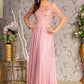 Chiffon Boat Neckline A-Line Women Formal Dress by GLS by Gloria - GL3445 - Special Occasion/Curves