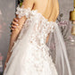 3D Flower Sequin Off Shoulder Women Bridal Dress by GLS by Gloria - GL3448 - Special Occasion/Curves