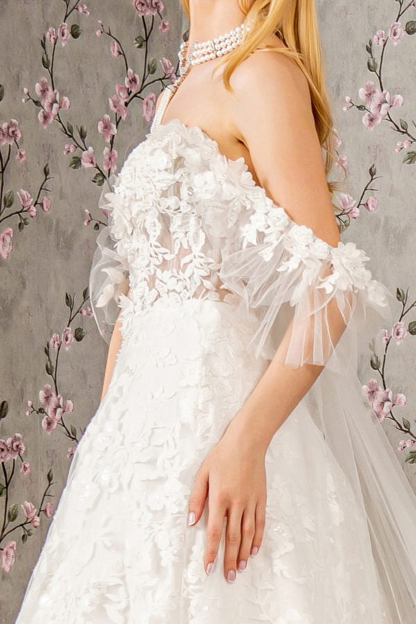 sheer sequin wedding dress A-Line Bohemian Beading Wedding Dress V-Neck Long Sleeve Floor Length Sparkly Bridal Gown