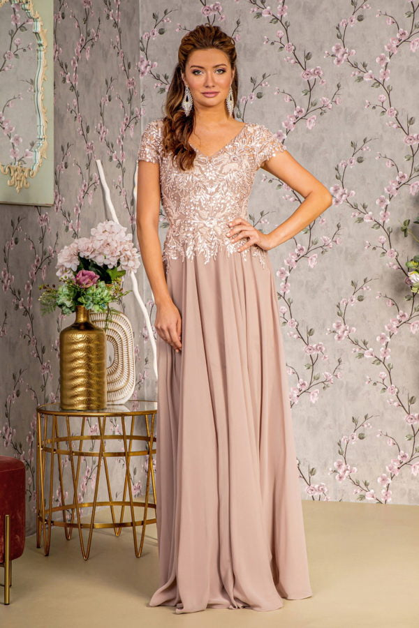 GLS by Gloria GL3450 Prom Dress - Taupe | NewYorkDress GLS by Gloria GL3450 Prom Dress - Taupe | NewYorkDress