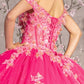 Glitter Off Shoulder Sweetheart Quinceanera Dress by GLS by Gloria - GL3469
