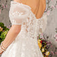 Floral Embroidery A-Line Women Bridal Dress by GLS by Gloria - GL3480 - Special Occasion/Curves