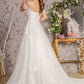 Jewel Off Shoulder A-Line Women Bridal Dress by GLS by Gloria - GL3481 - Special Occasion/Curves