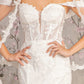 Embroidery Glitter Off Shoulder Women Bridal Dress by GLS by Gloria - GL3488 - Special Occasion/Curves