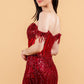 Embellished Fringe Shoulder Strap Women Formal Dress by Elizabeth K - GL3620 - Special Occasion/Curves