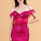 Embellished Fringe Shoulder Strap Women Formal Dress by Elizabeth K - GL3620 - Special Occasion/Curves