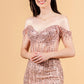 Embellished Fringe Shoulder Strap Women Formal Dress by Elizabeth K - GL3620 - Special Occasion/Curves