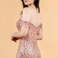 Embellished Fringe Shoulder Strap Women Formal Dress by Elizabeth K - GL3620 - Special Occasion/Curves