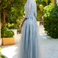 Embroidery Sequin Boat Neckline Women Formal Dress by Elizabeth K - GL3629 - Special Occasion/Curves