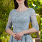 Embroidery Sequin Boat Neckline Women Formal Dress by Elizabeth K - GL3629 - Special Occasion/Curves