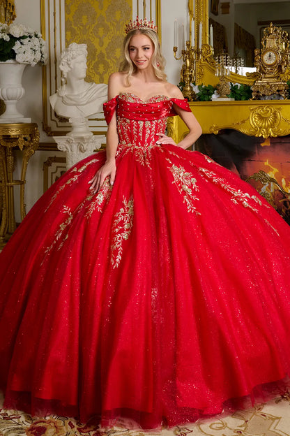 Off-Shoulder Sweetheart Neckline Quinceanera Dress by Elizabeth K - GL3631