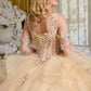 3D Butterfly Cut-Away Shoulder Quinceanera Dress by Elizabeth K - GL3648