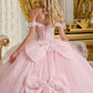 3D Butterfly Off Shoulder Tulle Quinceanera Dress by Elizabeth K - GL3651