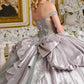Embroidery V-Neckline Straps Quinceanera Dress by Elizabeth K - GL3652